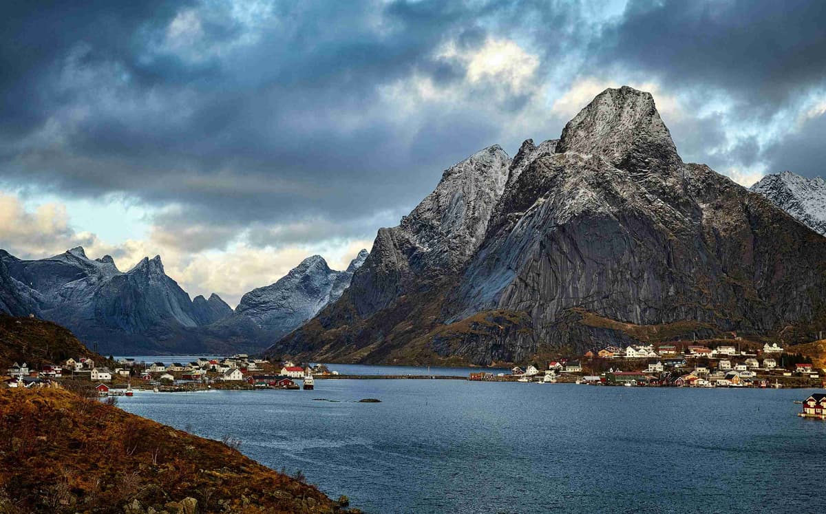 Norway background illustration