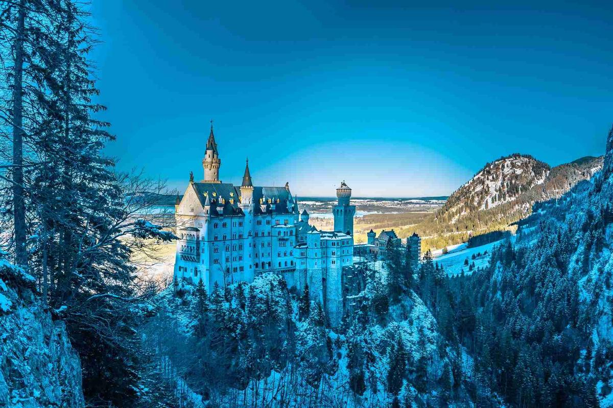 Międzynarodowe prawo jazdy dla niemieckiego zamku Neuschwanstein