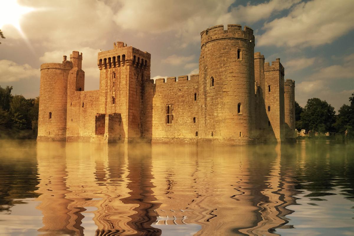 Zamek Sydon Sea Castle i Zamek Mydlany autorstwa Richarda Clarka