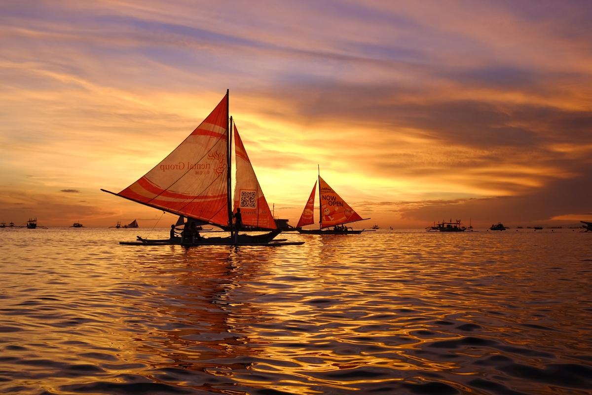 غروب خورشید در بوراکای فیلیپین عکس بامبی کورو