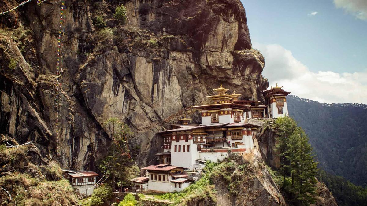 Bhutan illustrazione di sfondo