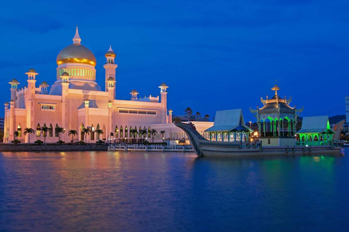 Brunei ilustracja w tle