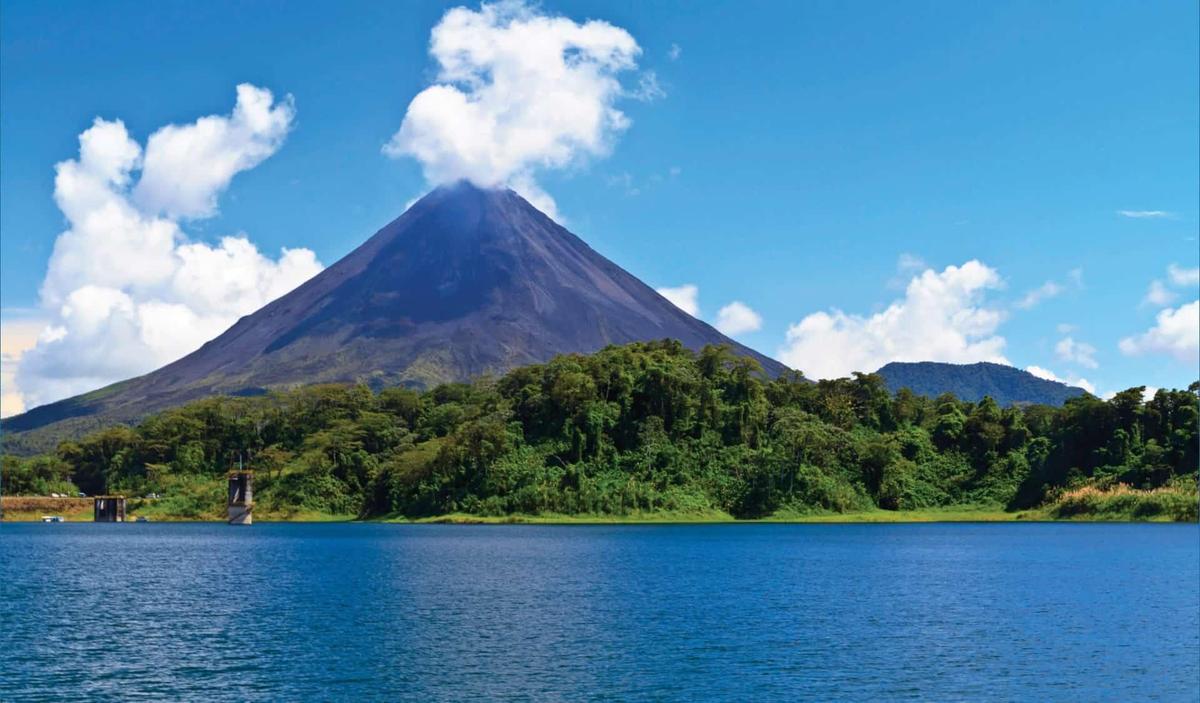 Costa Rica background illustration