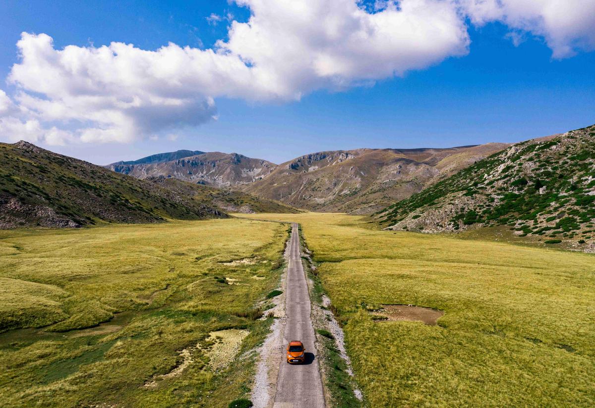 Estrada na Macedônia do Norte Foto