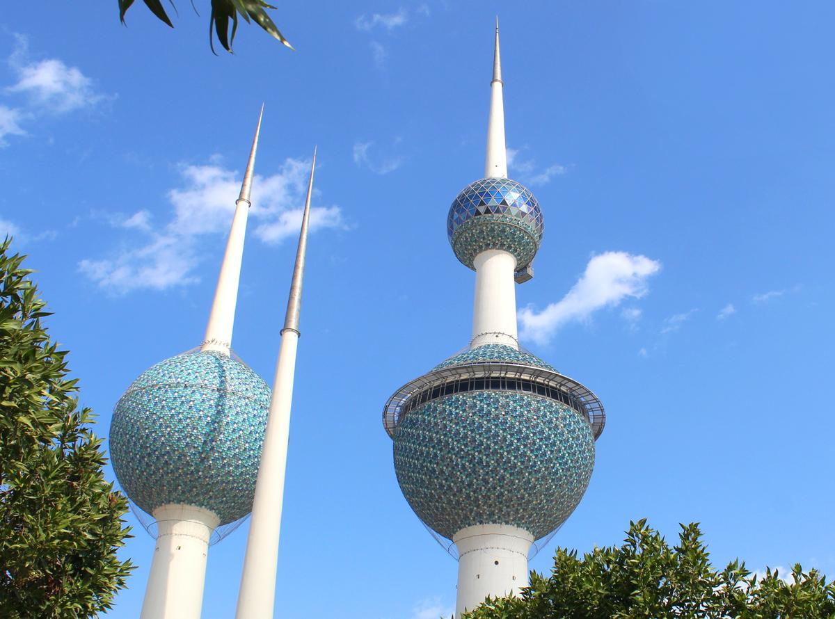 Foto das Torres do Kuwait por Khalid Mardini