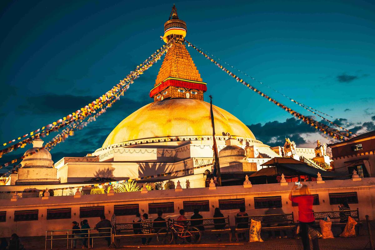 Stupa Boudhanath Zdjęcie: Raimond Klavins