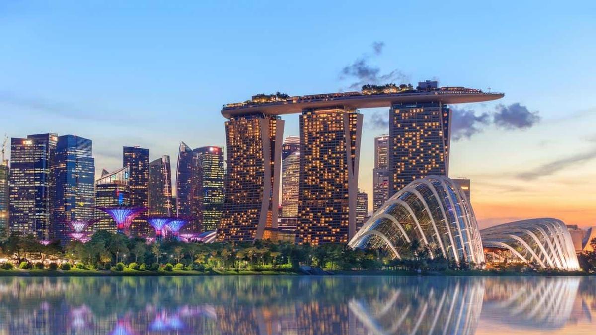 Singapore Hintergrundillustration