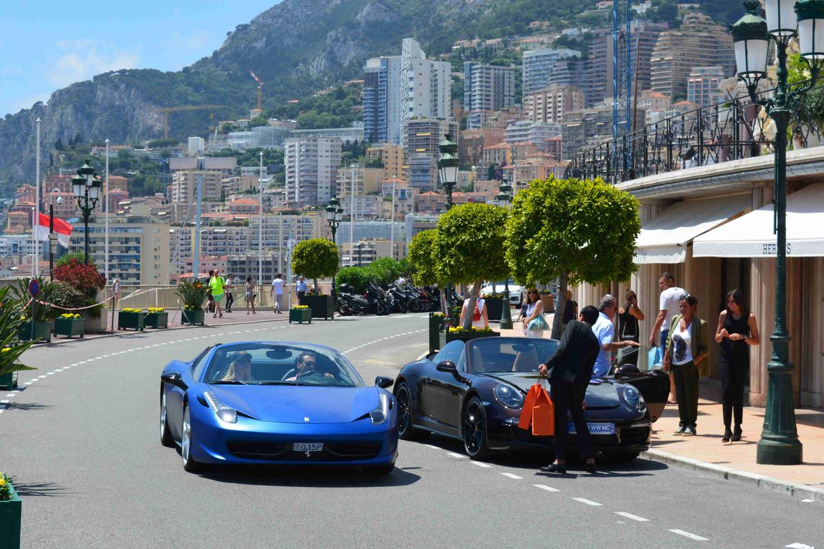 Monaco Ferrari and Porsche Photo by Derek Lynn