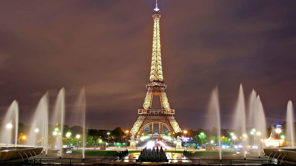 Nacht Parijs Frankrijk