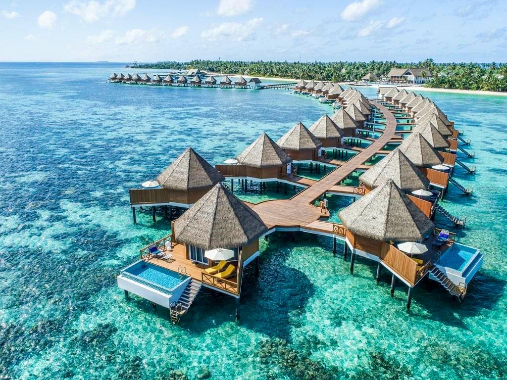 Maldives ilustrasyon sa background