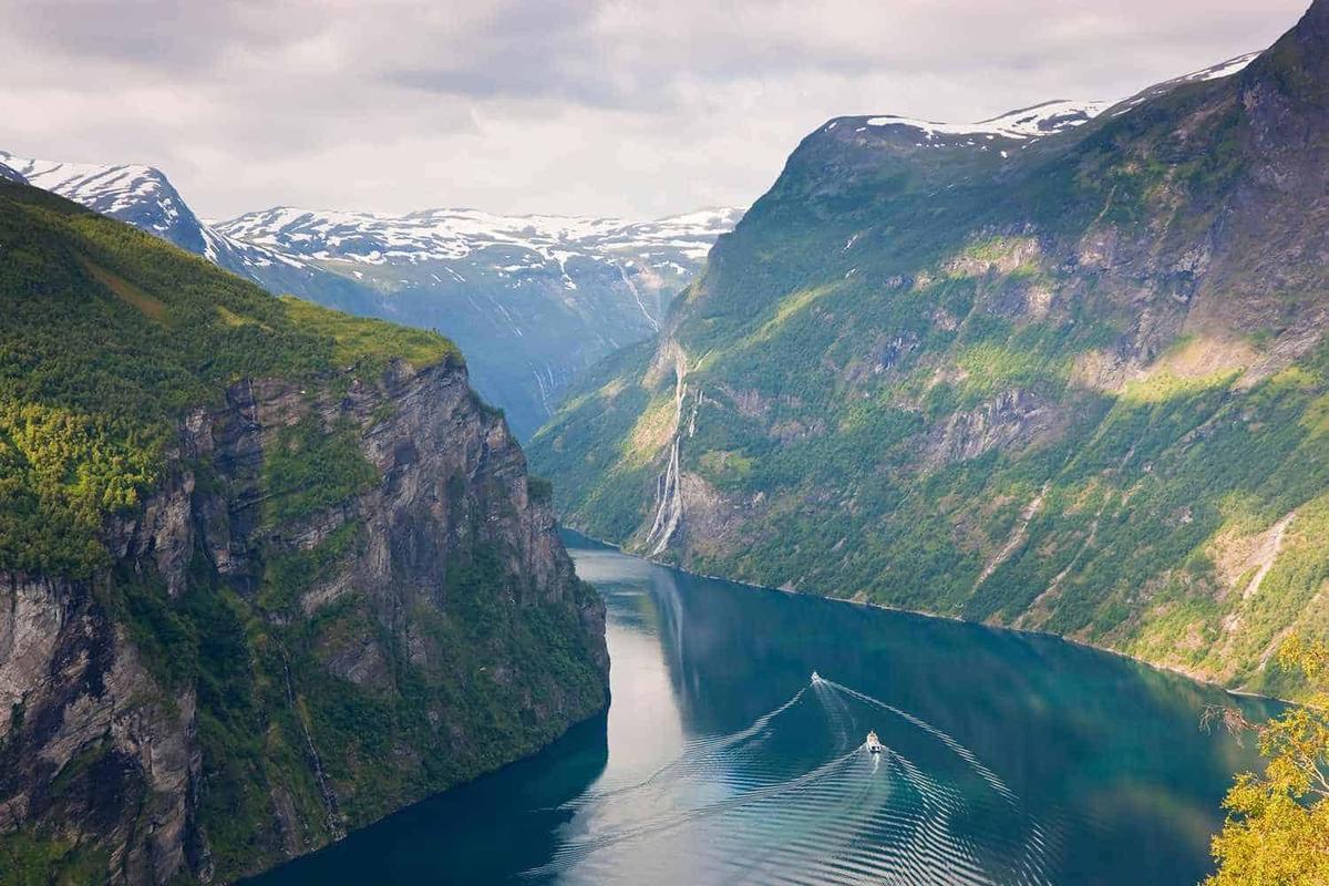 Norway ilustrasyon sa background