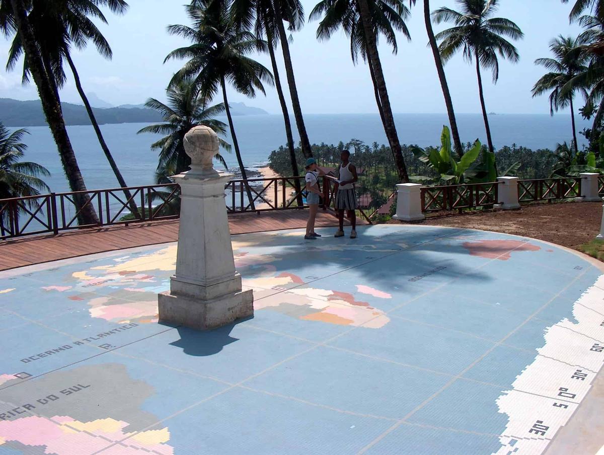 Sao Tome and Principe fono iliustracija