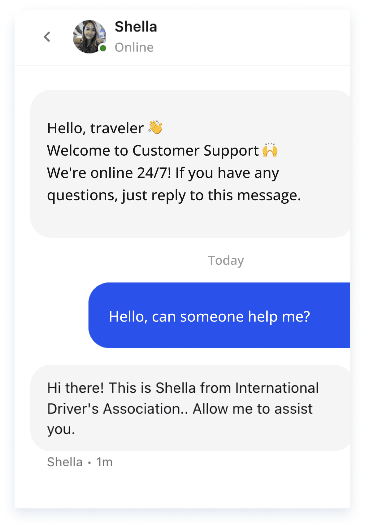 Help is always one message away