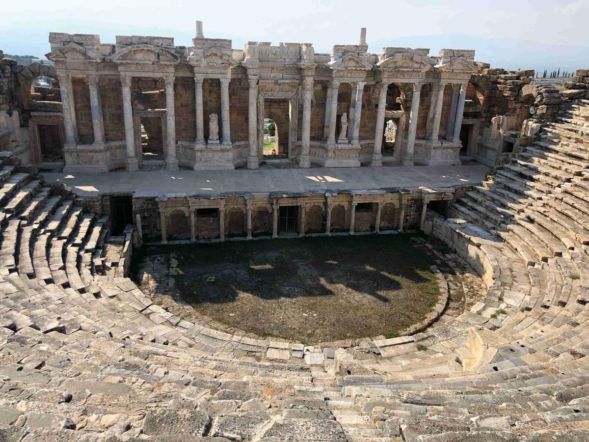 Ancient Amphitheater Ruins in Hierapolis