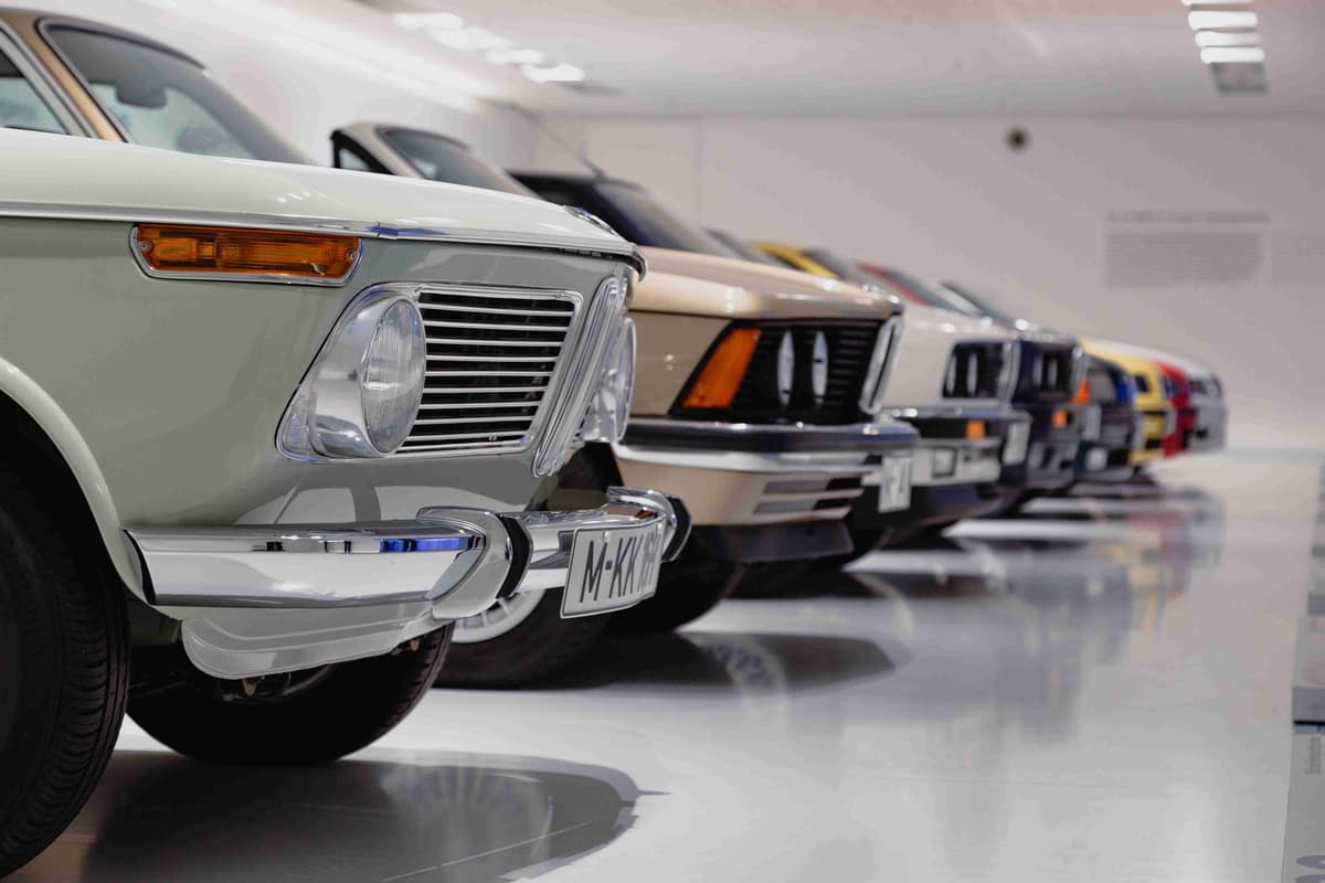Classic Car Collection in Showroom