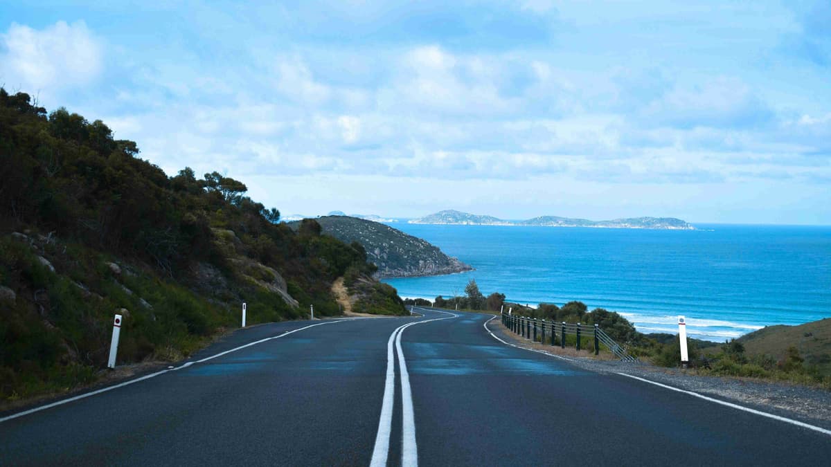 Coastal Road With Ocean View