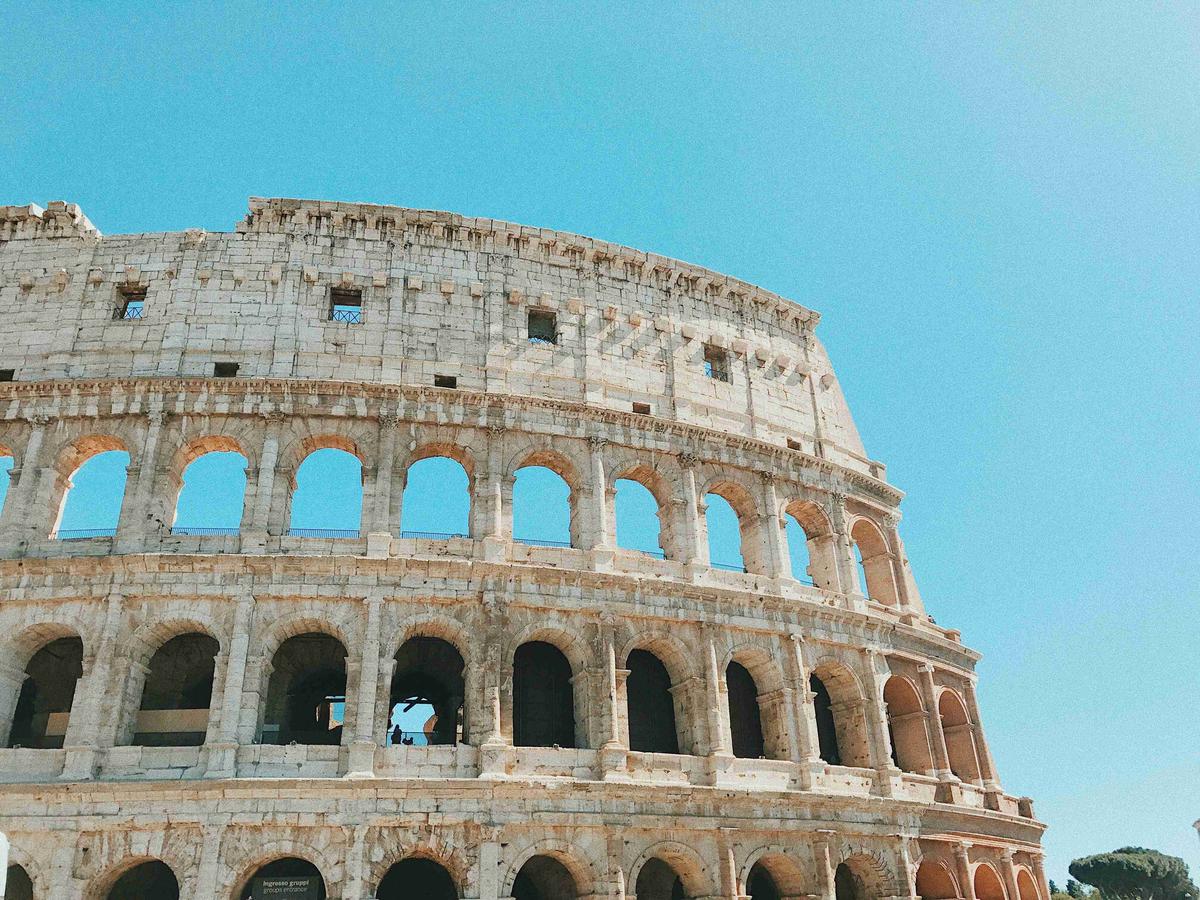 Colosseum Under BlueSky