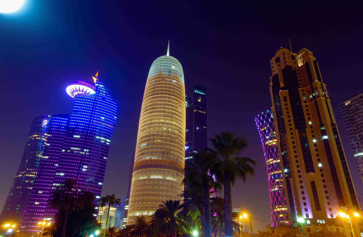 Doha Skyline at Night