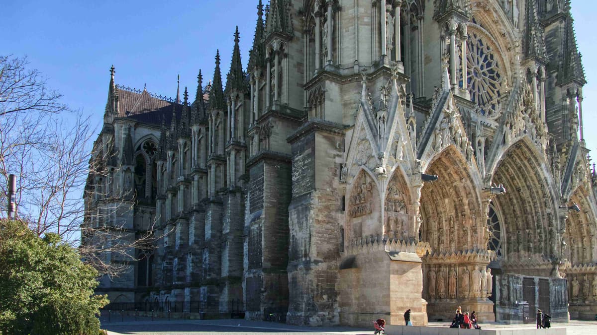 Gothic Cathedral  Architecture Side View
