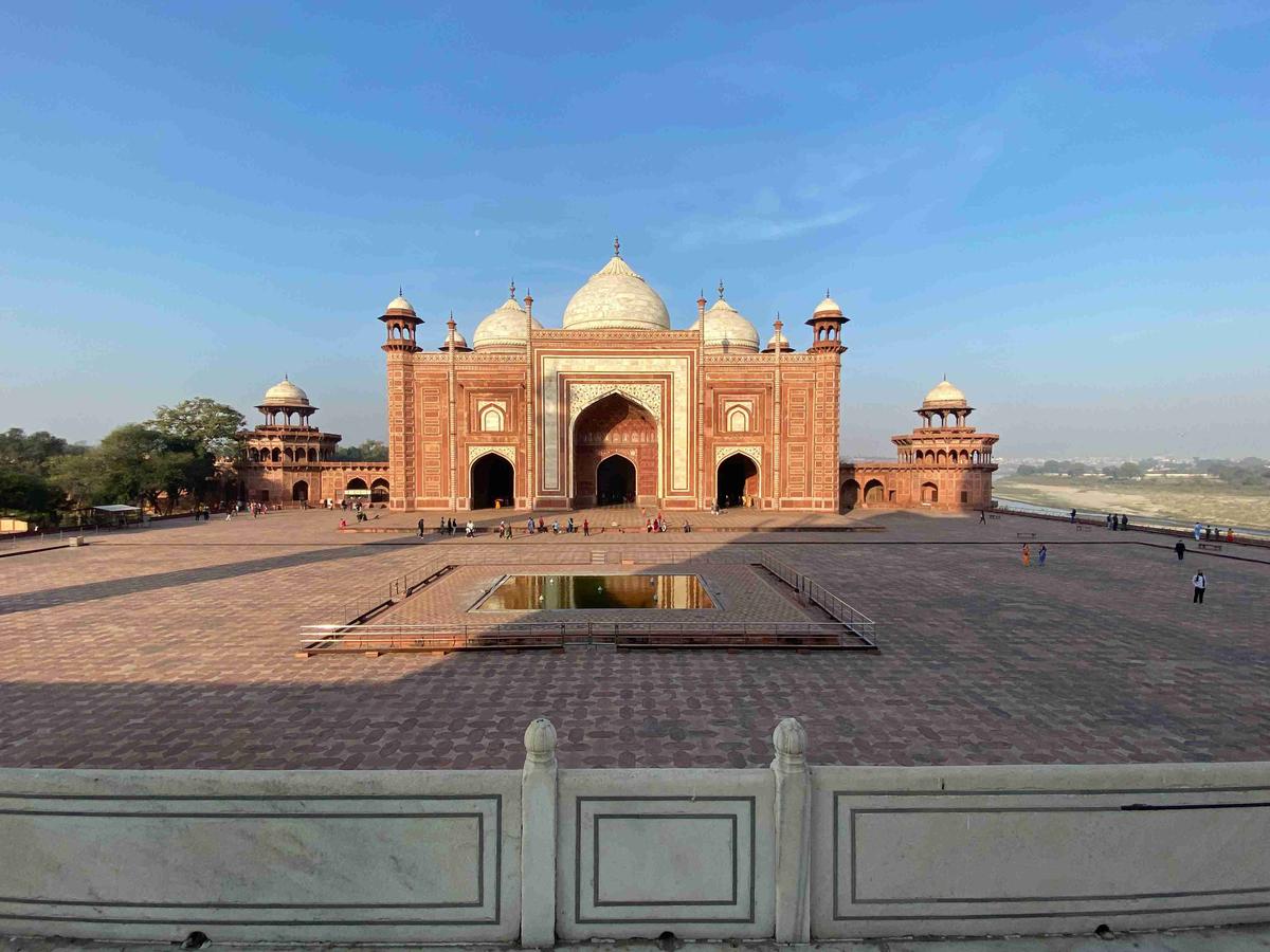 Gran Puerta Mezquita Taj Mahal Complejo Agra