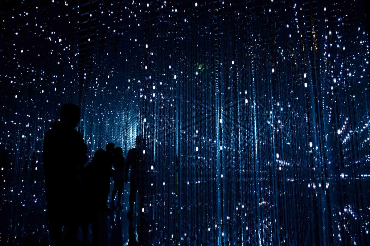Interactive Light Installation with Silhouettes