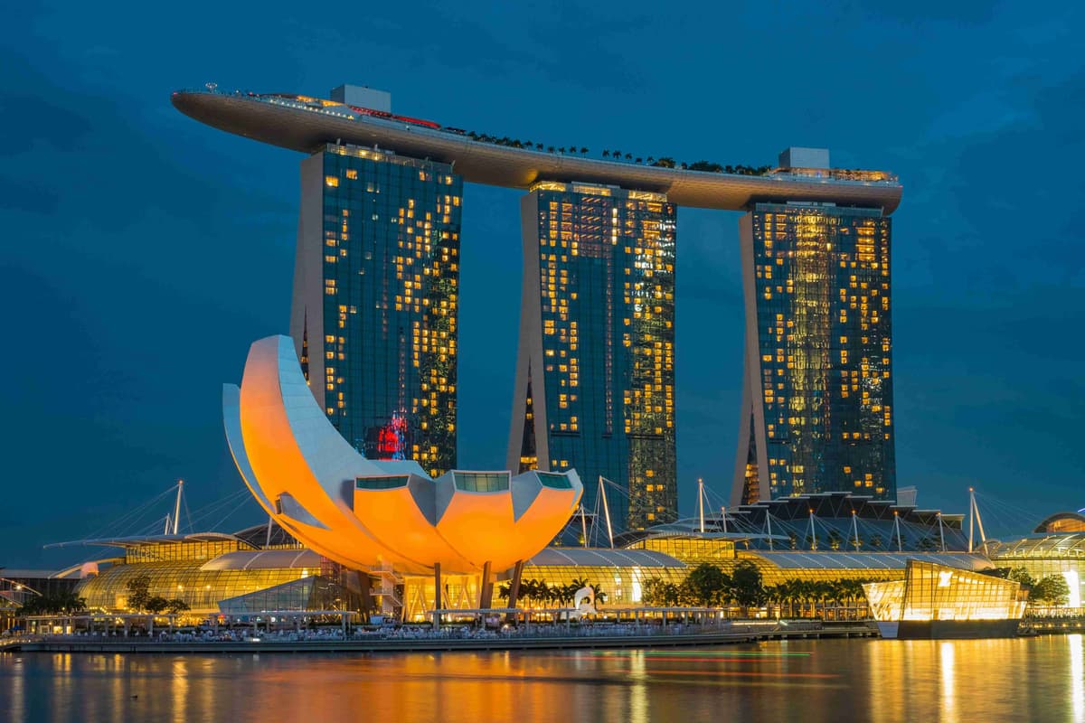 Marina Bay Sands Singapore Night View
