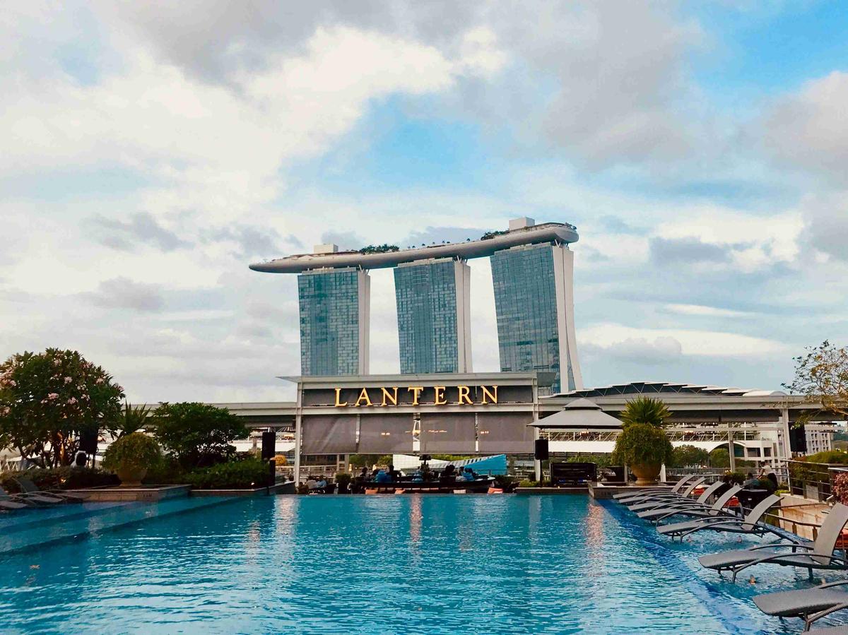 Marina Bay Sands View from Lantern Pool Bar