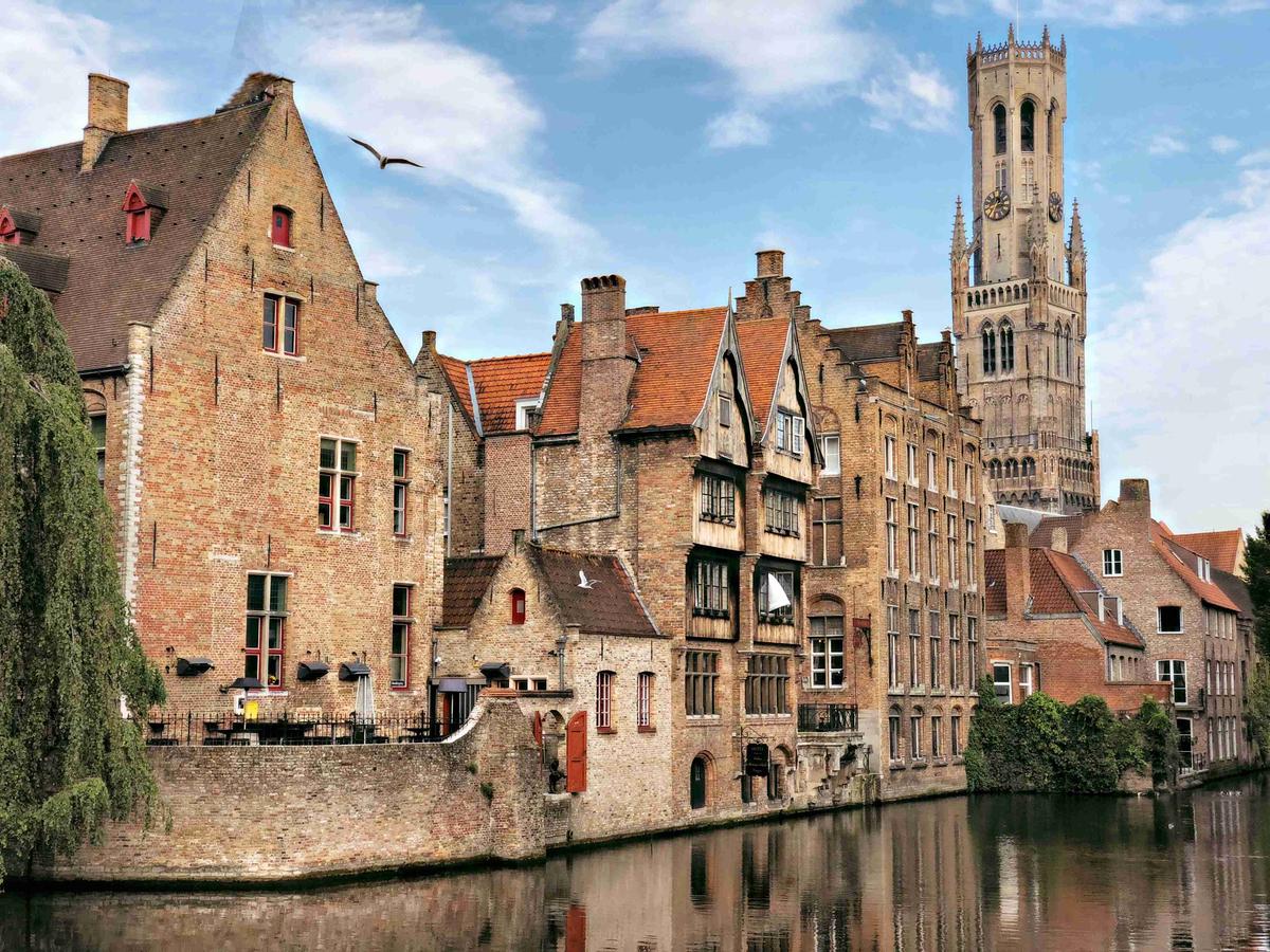 Medieval Architecture Along Canal