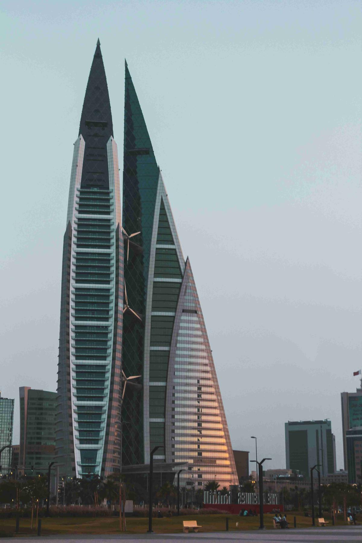 Modern Skyscrapers at Dusk