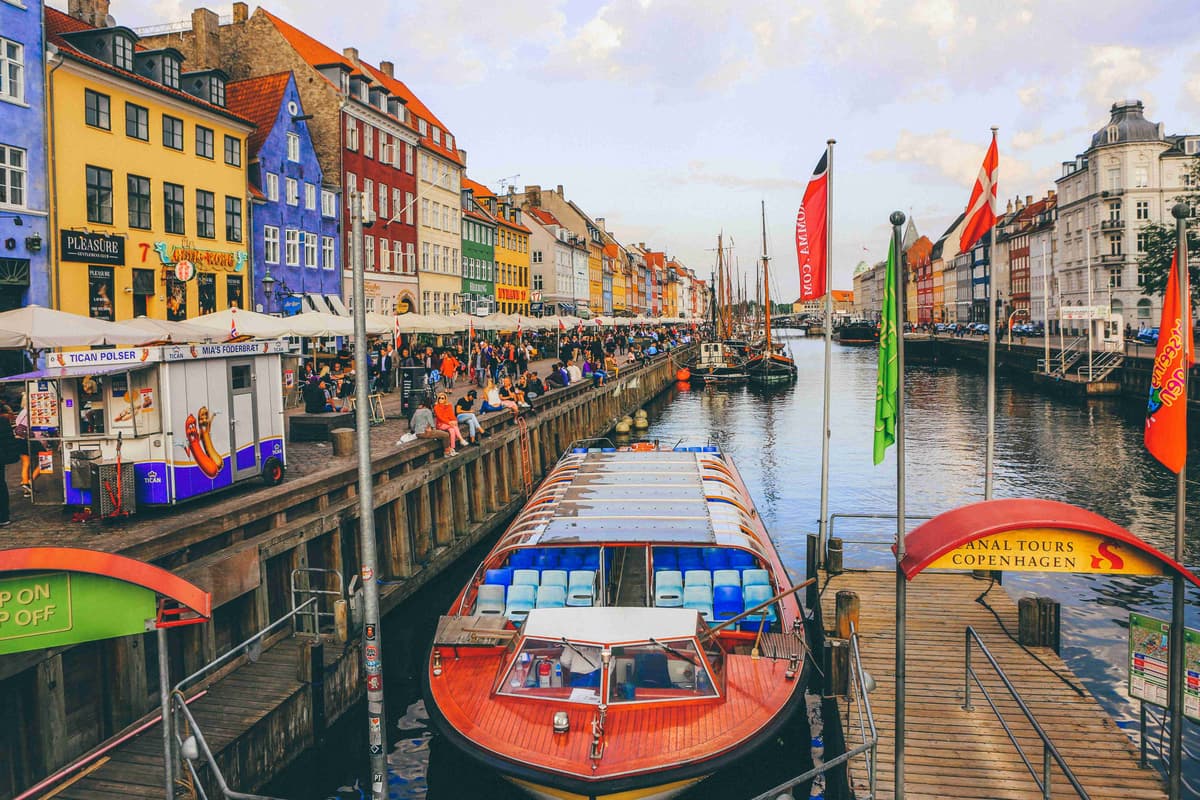 Nyhavn Canal Vibrant Buildings and Boats Copenhagen