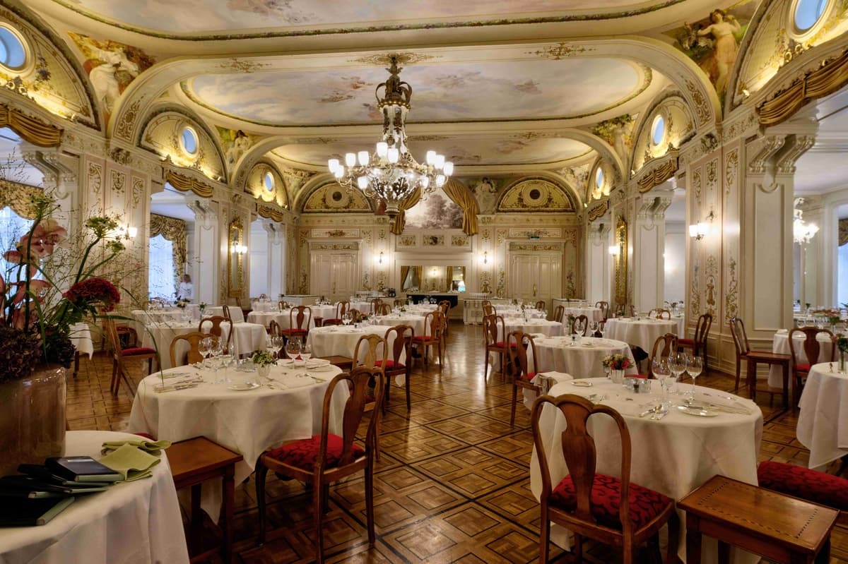 Ornate European Restaurant Interior