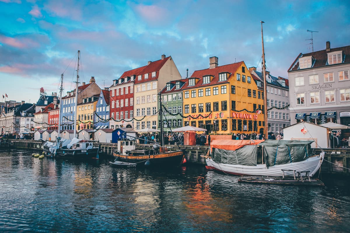 Denmark ilustrasyon sa background