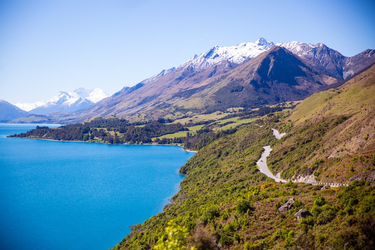 New Zealand ilustrasyon sa background