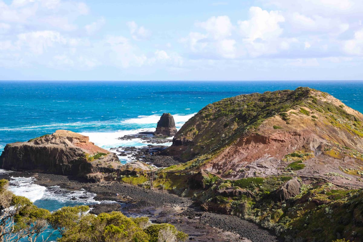 Rugged Cliffs and Turquoise Waters at Cape Schanck