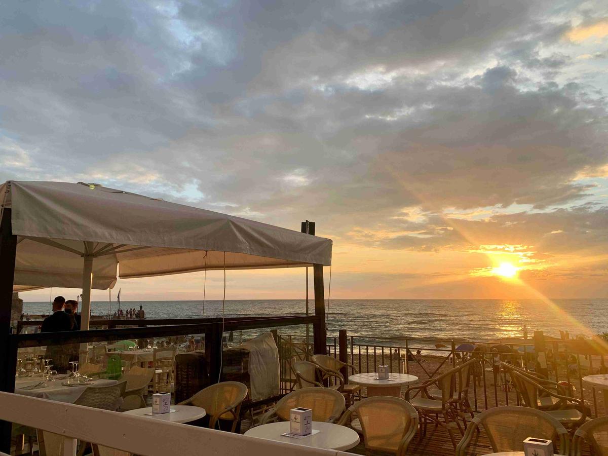 Seaside Restaurant at Sunset