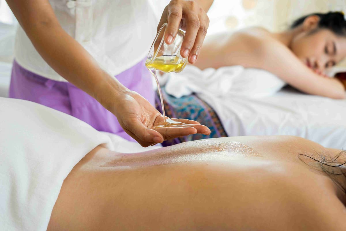 Spa Massage Treatment with Oil