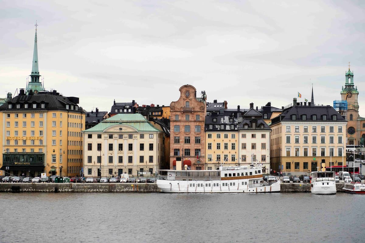 Stockholm Waterfront with Historic Architecture