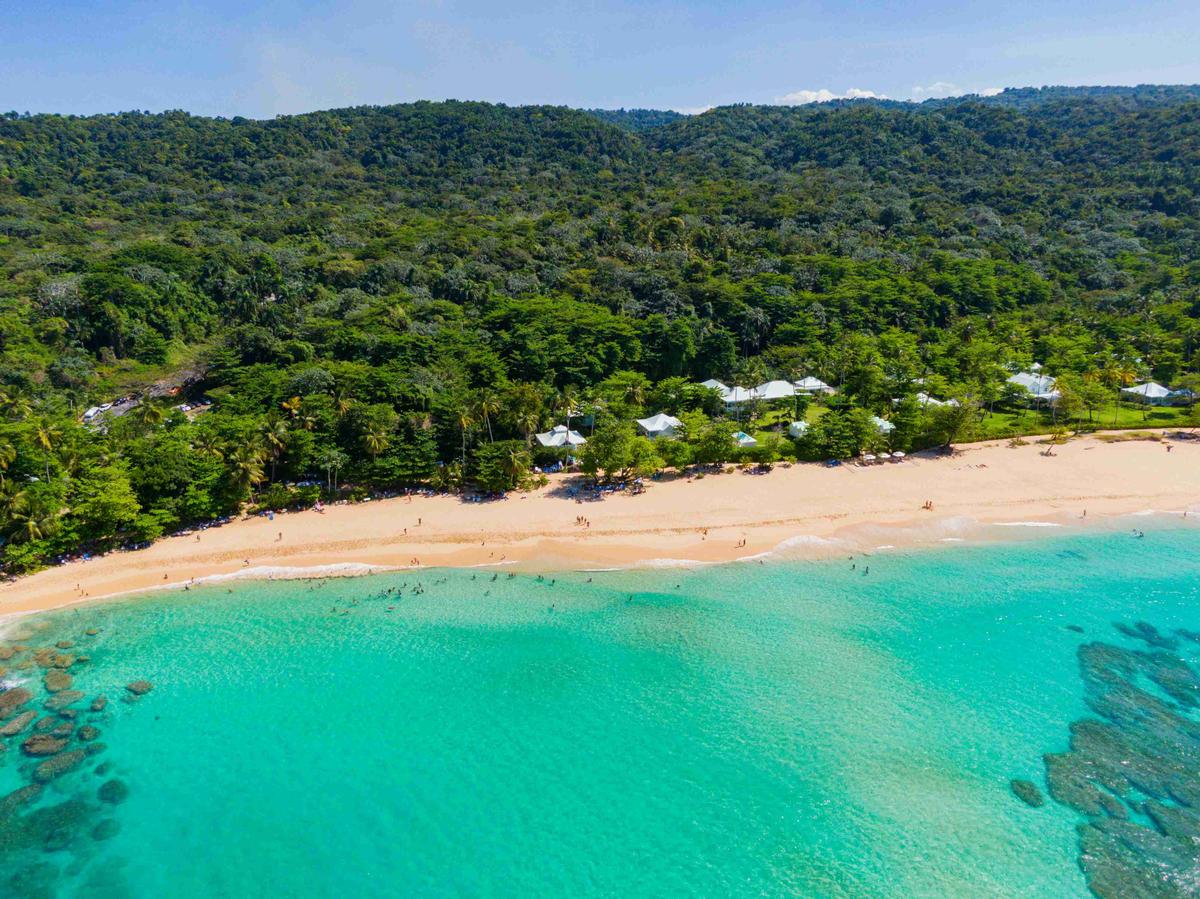 Paraíso tropical frente a la playa