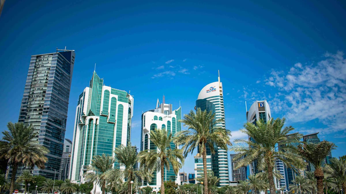 West Bay Doha nappali látképe