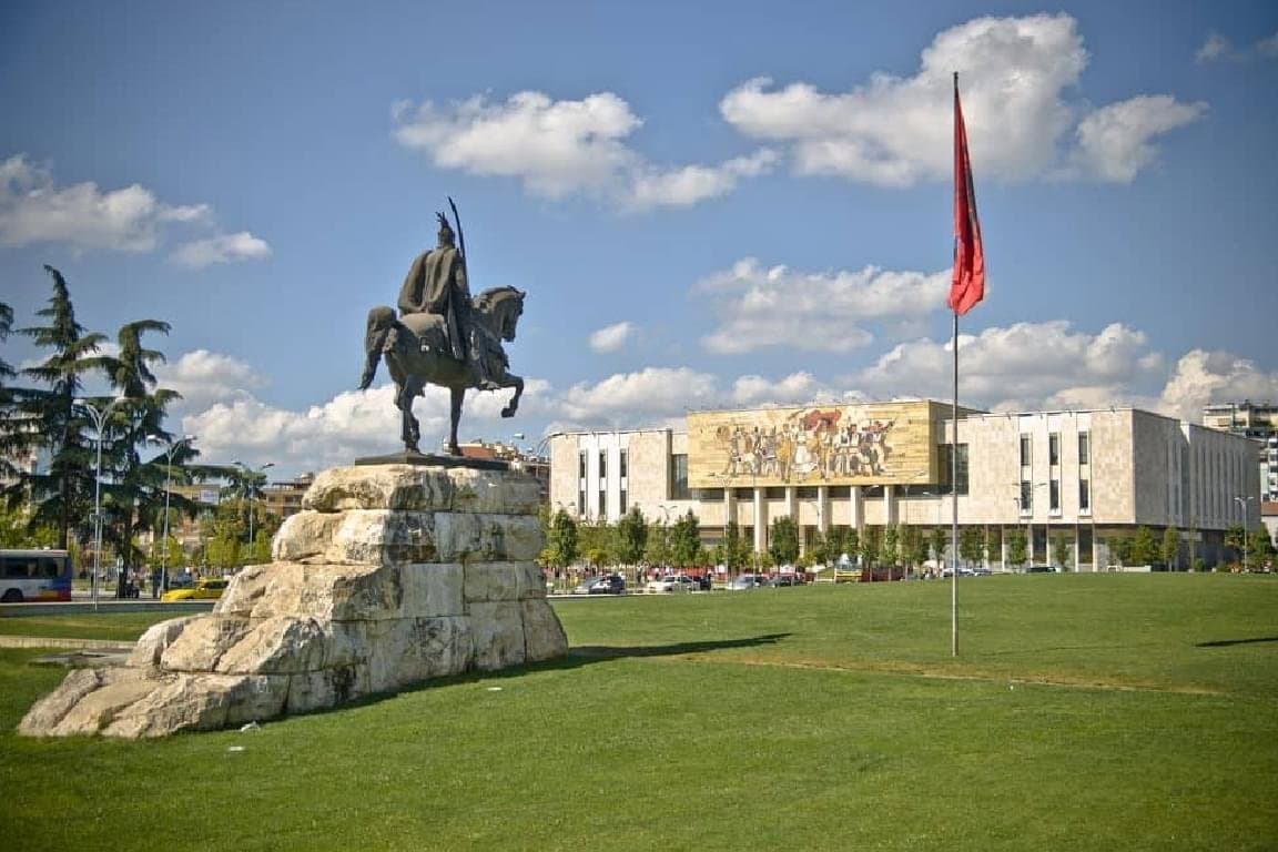 Albania Hintergrundillustration