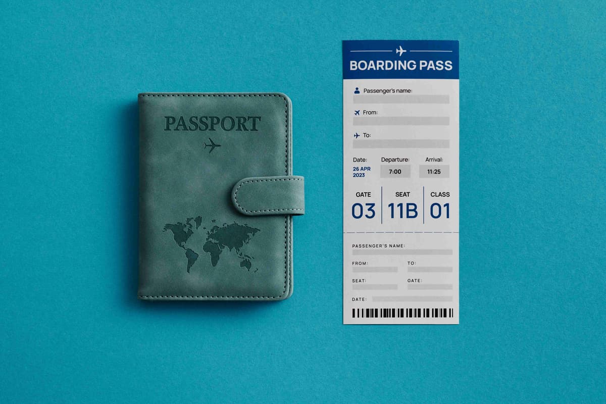 Travel Essentials: Passport and Boarding Pass