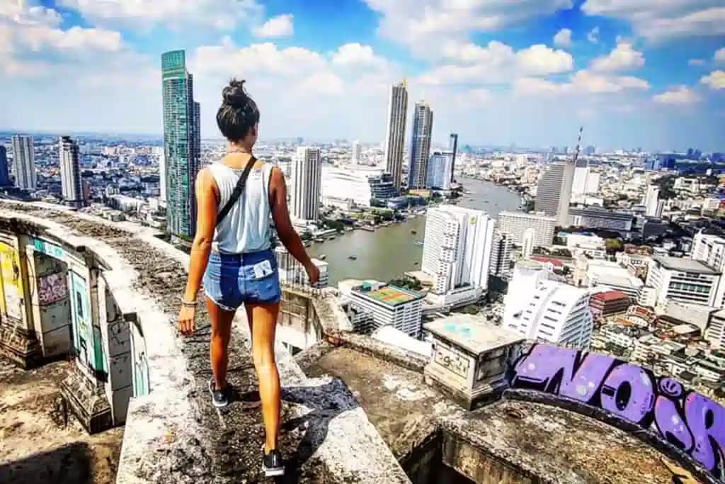 The Ghost Tower: Bangkok Skyline Views from an Abandoned Skyscraper