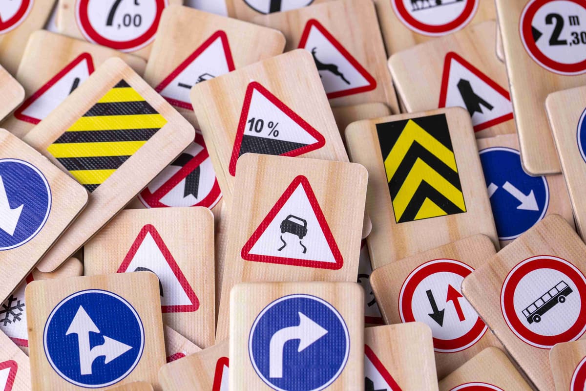 different-colored-traffic-signs-isolated