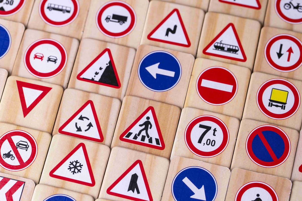 different-colored-traffic-signs-isolated