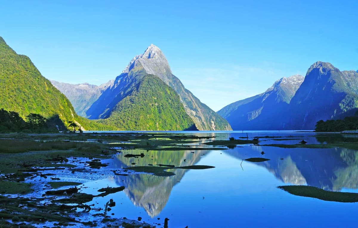 New Zealand achtergrond afbeelding