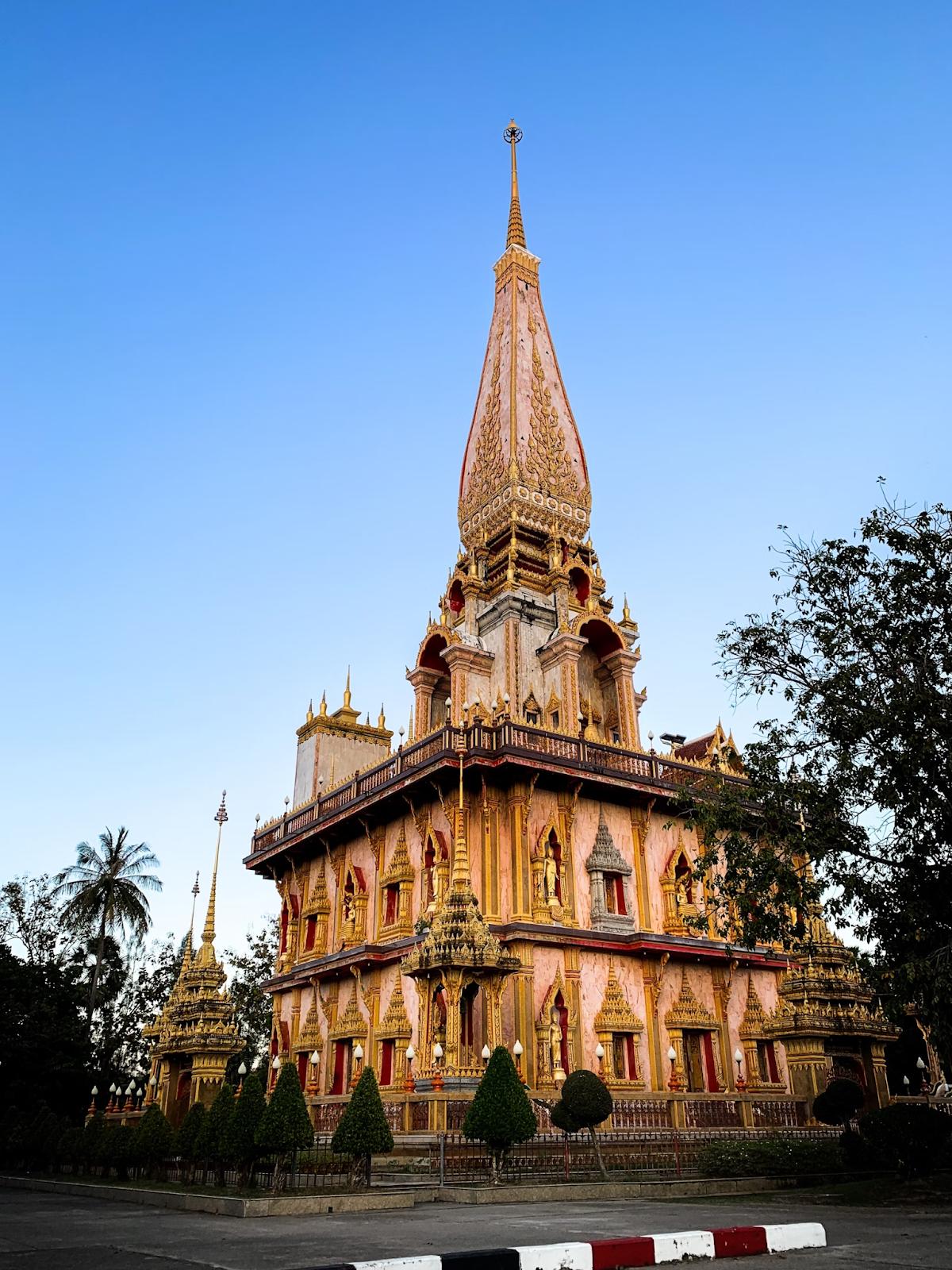 Ornate Thai Temple with Golden Spire