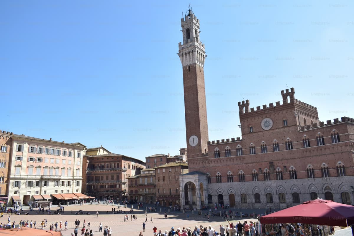 Plaza del Campo en Siena, Italia