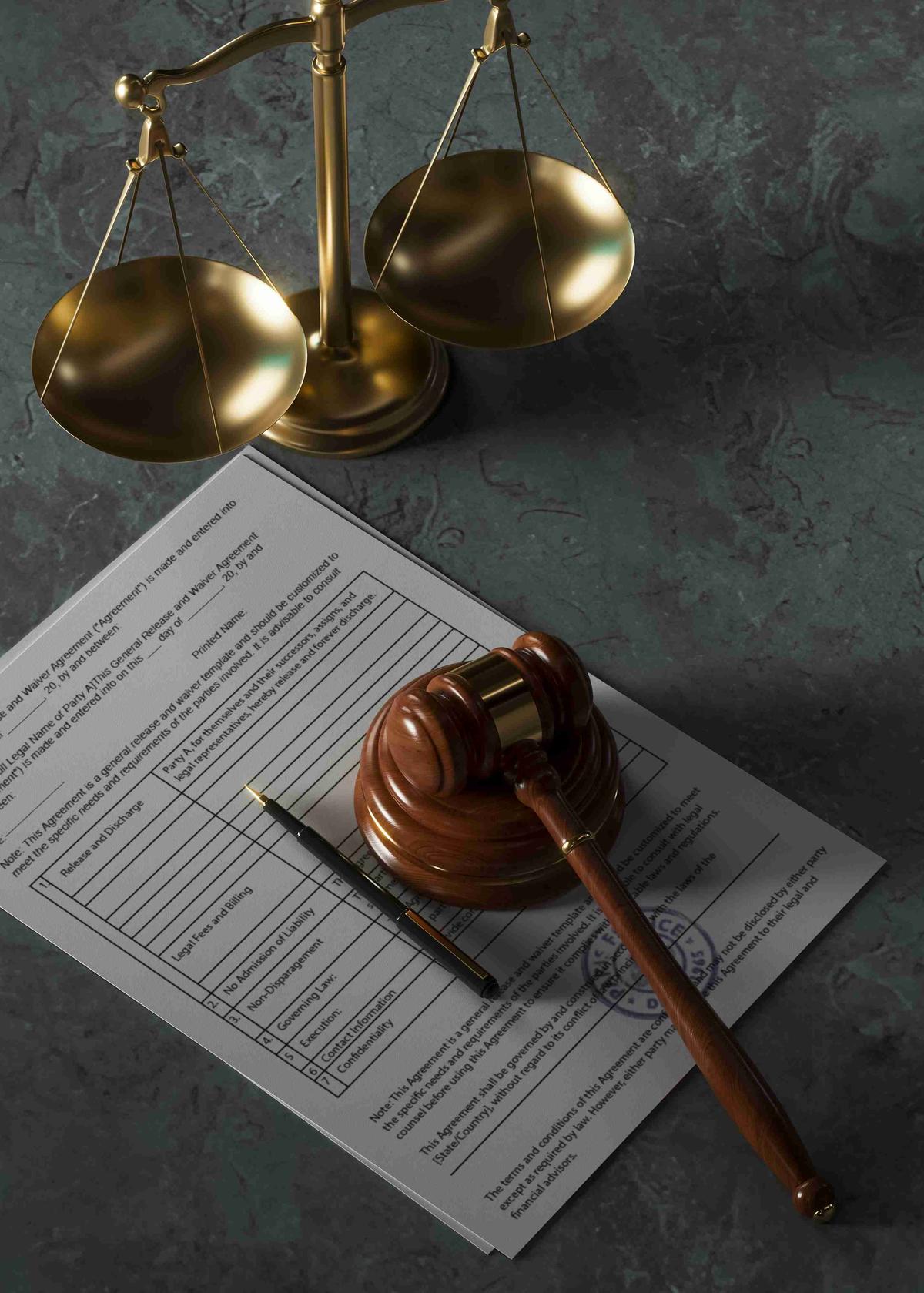 Legal Documents and Justice Scale