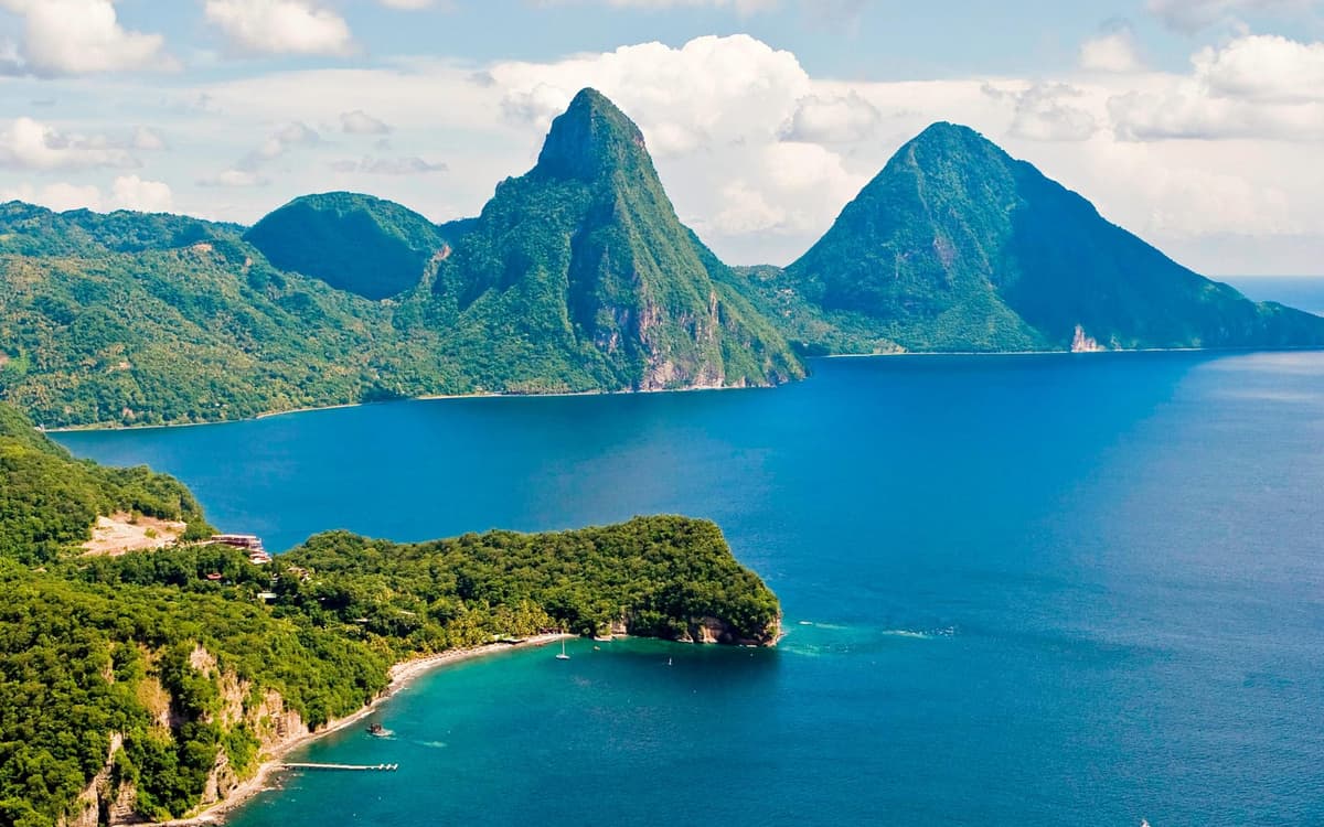 Saint Lucia achtergrond afbeelding