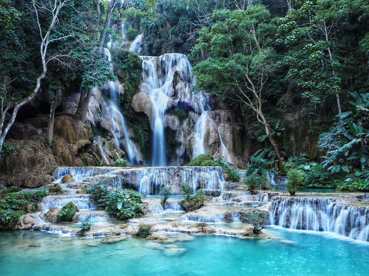 Kuang Si Waterfalls Foto av Simone Fischer